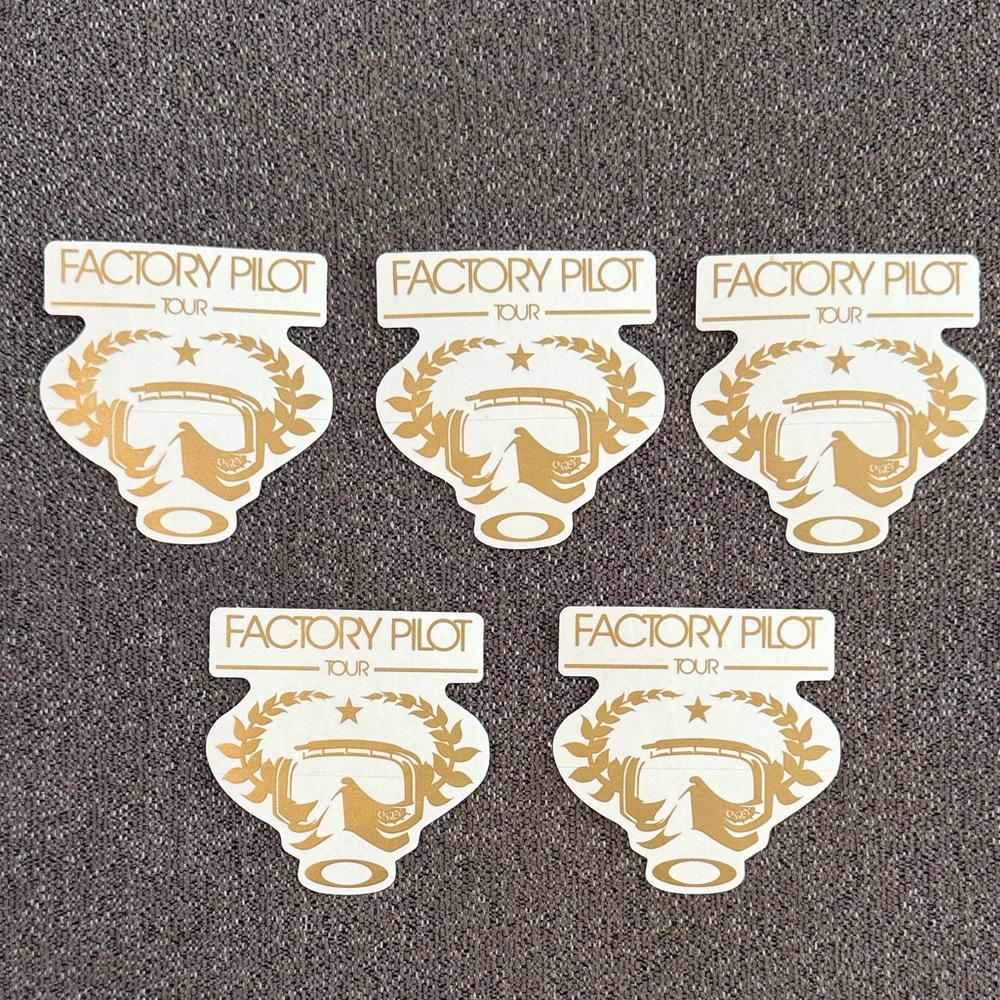 Oakley Vintage Factory Pilot Tour Stickers Lot of 5 NEW